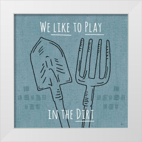 Home Grown II White Modern Wood Framed Art Print by Aiken, Jess