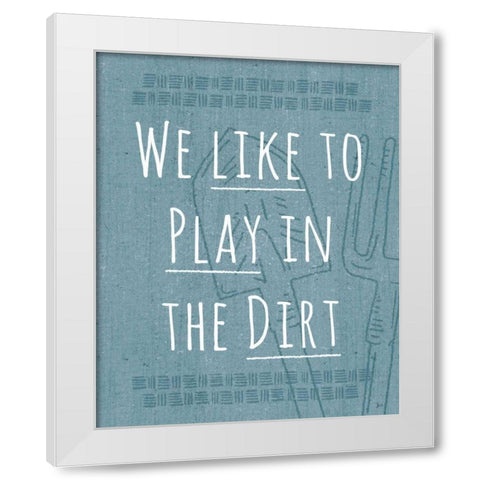 Home Grown VI White Modern Wood Framed Art Print by Aiken, Jess