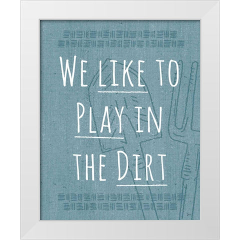 Home Grown VI White Modern Wood Framed Art Print by Aiken, Jess