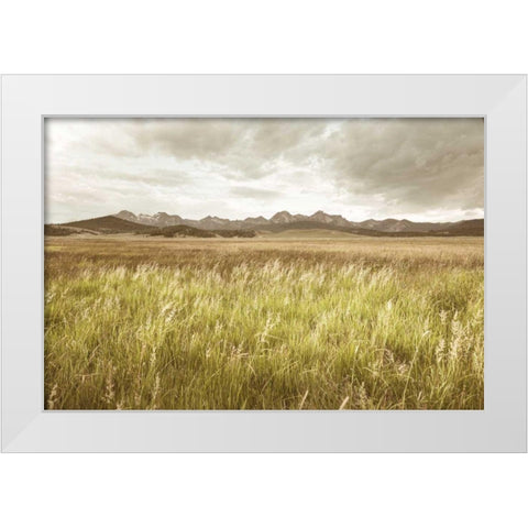 Sawtooth Mountains Idaho II White Modern Wood Framed Art Print by Majchrowicz, Alan