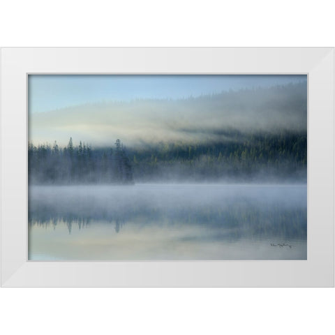 Redfish Lake Idaho White Modern Wood Framed Art Print by Majchrowicz, Alan