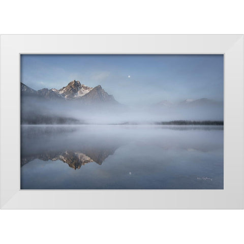 Stanley Lake Idaho White Modern Wood Framed Art Print by Majchrowicz, Alan