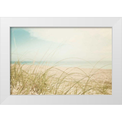 Beach Grass V Light White Modern Wood Framed Art Print by Urquhart, Elizabeth