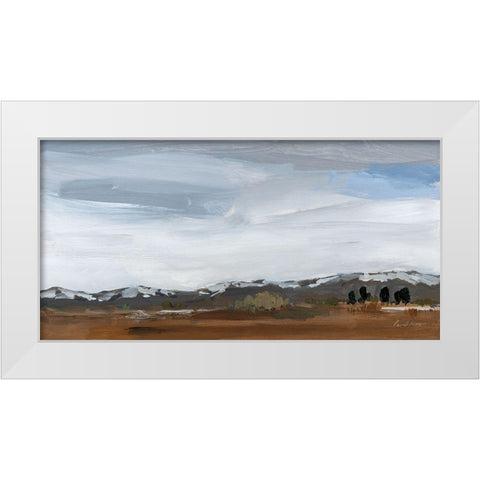 Alamosa Late March White Modern Wood Framed Art Print by Munger, Pamela
