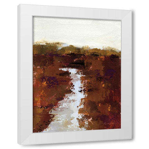 Lost Creek White Modern Wood Framed Art Print by Munger, Pamela