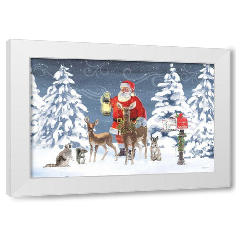 Santas List I White Modern Wood Framed Art Print by Grove, Beth