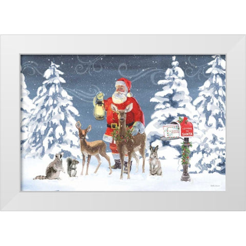 Santas List I White Modern Wood Framed Art Print by Grove, Beth