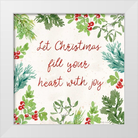 Santas List VI White Modern Wood Framed Art Print by Grove, Beth