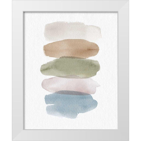 Natural Swatches White Modern Wood Framed Art Print by Wild Apple Portfolio