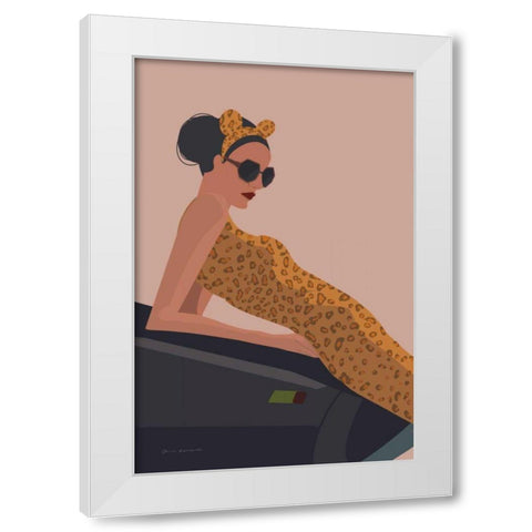 Gorgeous Wild I White Modern Wood Framed Art Print by Escalante, Omar