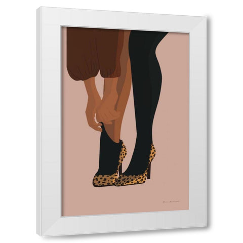 Gorgeous Wild II White Modern Wood Framed Art Print by Escalante, Omar