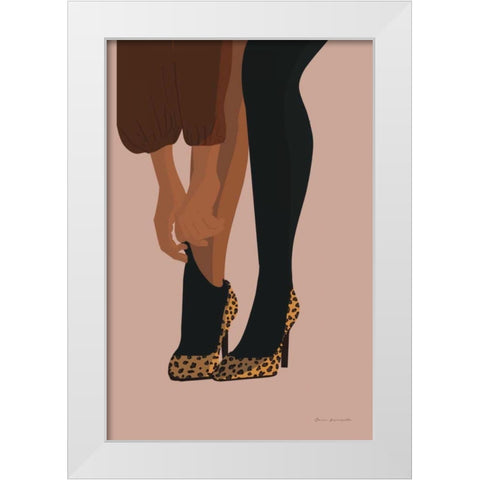 Gorgeous Wild II White Modern Wood Framed Art Print by Escalante, Omar