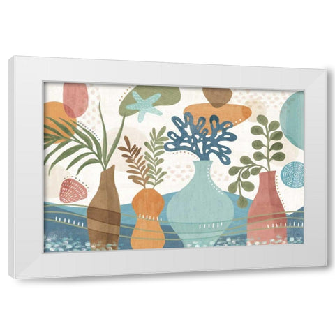 Coastal Creations I White Modern Wood Framed Art Print by Charron, Veronique