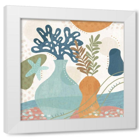 Coastal Creations III White Modern Wood Framed Art Print by Charron, Veronique