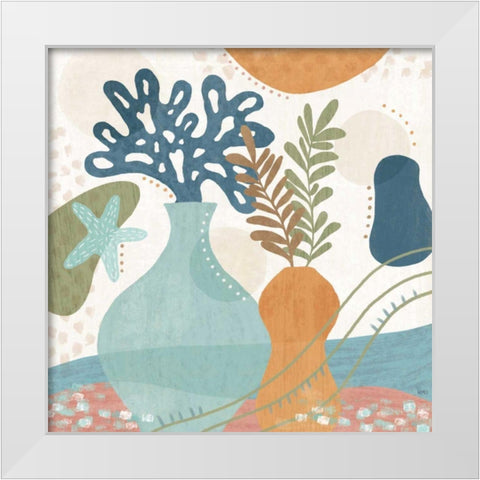 Coastal Creations III White Modern Wood Framed Art Print by Charron, Veronique