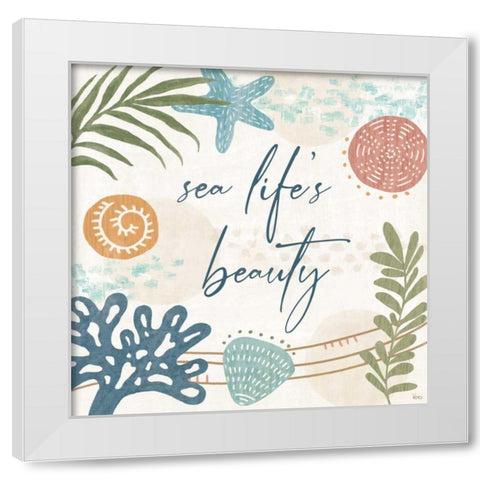 Coastal Creations VII White Modern Wood Framed Art Print by Charron, Veronique