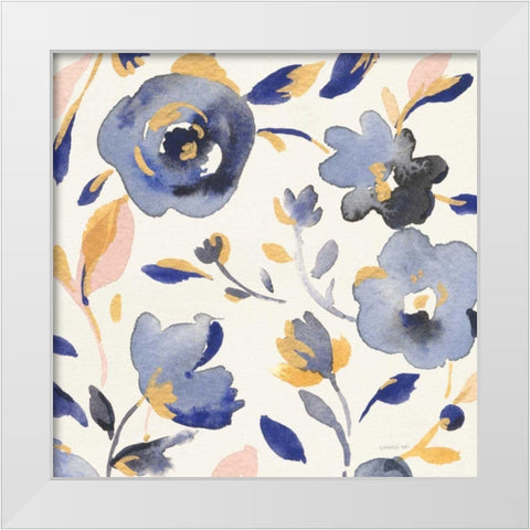 May Flowers II White Modern Wood Framed Art Print by Nai, Danhui