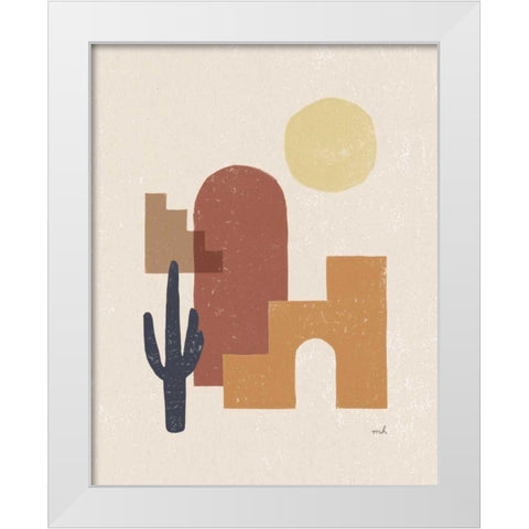 Desert Arches II White Modern Wood Framed Art Print by Hershey, Moira