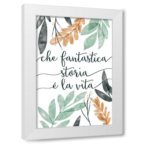 Sage Sayings IV Italian White Modern Wood Framed Art Print by Thorns, Becky