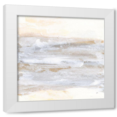 Neutral Texture II White Modern Wood Framed Art Print by Paschke, Chris