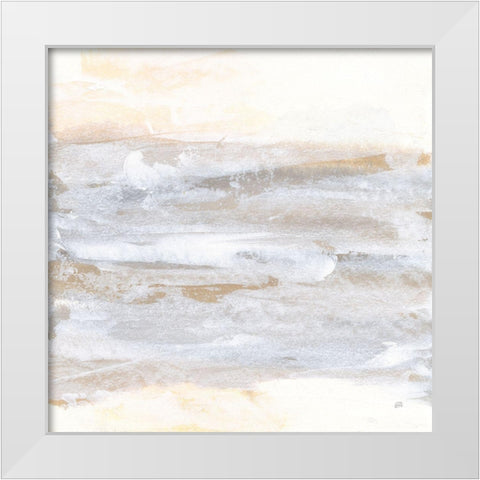 Neutral Texture II White Modern Wood Framed Art Print by Paschke, Chris