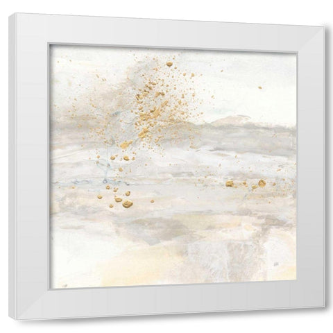 Winter Gold I White Modern Wood Framed Art Print by Paschke, Chris