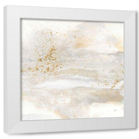 Winter Gold II White Modern Wood Framed Art Print by Paschke, Chris