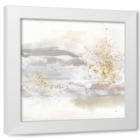 Winter Gold III White Modern Wood Framed Art Print by Paschke, Chris