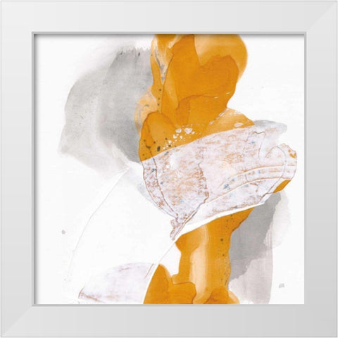Amber Wash III White Modern Wood Framed Art Print by Paschke, Chris