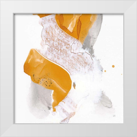 Amber Wash IV White Modern Wood Framed Art Print by Paschke, Chris