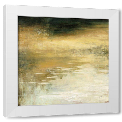 Autumn Reflection White Modern Wood Framed Art Print by Purinton, Julia