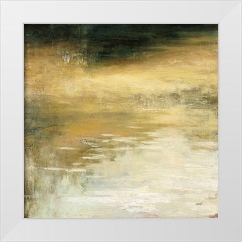 Autumn Reflection White Modern Wood Framed Art Print by Purinton, Julia
