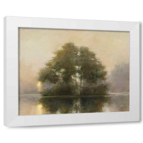 Lake Dawn White Modern Wood Framed Art Print by Purinton, Julia