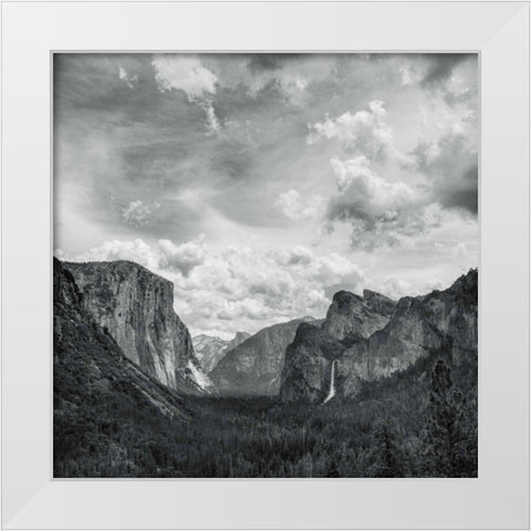 Scenic Landscape I BW White Modern Wood Framed Art Print by Eichman, Andre