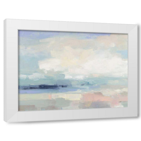 Land Sky Water White Modern Wood Framed Art Print by Purinton, Julia