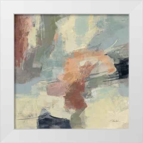 Farm Field White Modern Wood Framed Art Print by Vassileva, Silvia