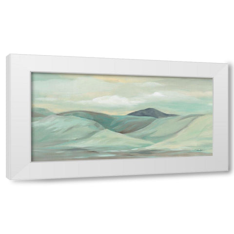 Mint Hills White Modern Wood Framed Art Print by Vassileva, Silvia
