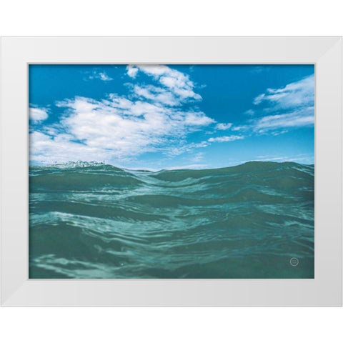 Dominican Oceans II White Modern Wood Framed Art Print by Larson, Nathan