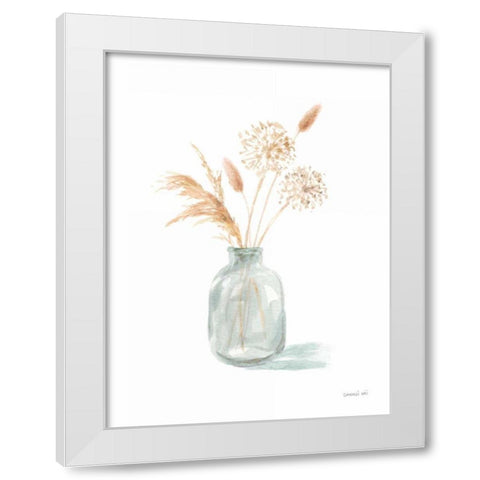 Everlasting Bouquet II Neutral White Modern Wood Framed Art Print by Nai, Danhui