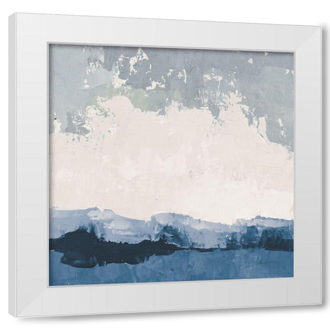 Coastal Landscape White Modern Wood Framed Art Print by Munger, Pamela