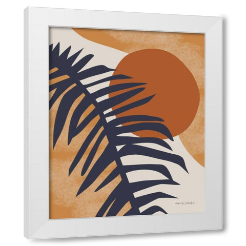 Traveler Palm White Modern Wood Framed Art Print by Gallagher, Megan