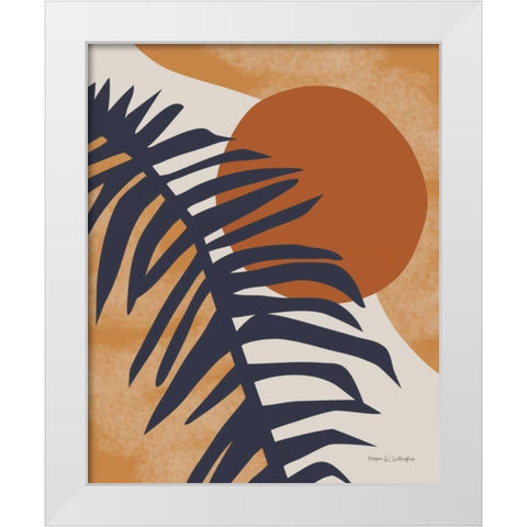 Traveler Palm White Modern Wood Framed Art Print by Gallagher, Megan