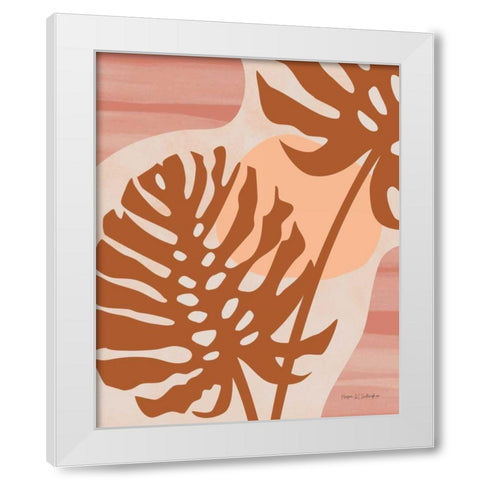 Local Traveler Monstera White Modern Wood Framed Art Print by Gallagher, Megan