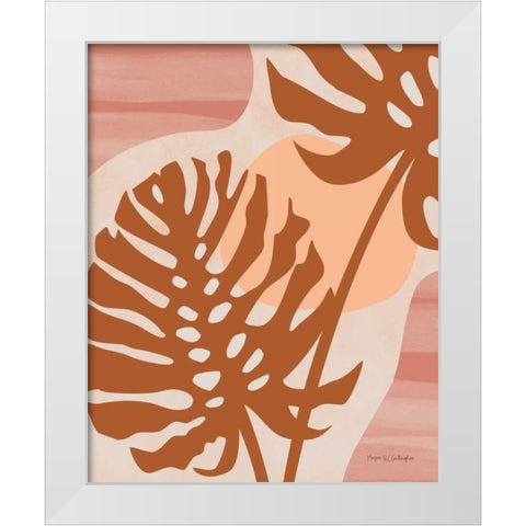 Local Traveler Monstera White Modern Wood Framed Art Print by Gallagher, Megan