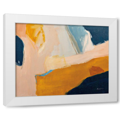 Golden Gate White Modern Wood Framed Art Print by Munger, Pamela