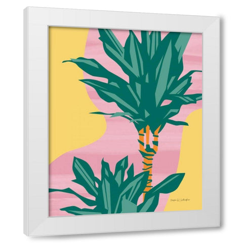 Dracaena White Modern Wood Framed Art Print by Gallagher, Megan