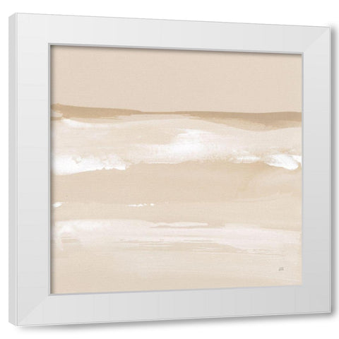 Neutral Slate I White Modern Wood Framed Art Print by Paschke, Chris