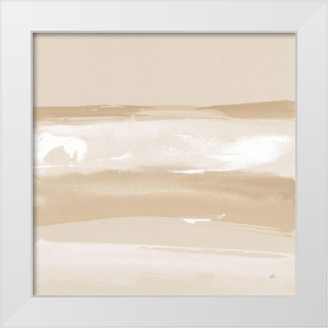 Neutral Slate II White Modern Wood Framed Art Print by Paschke, Chris