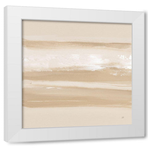 Neutral Slate III White Modern Wood Framed Art Print by Paschke, Chris