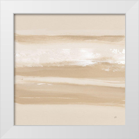 Neutral Slate III White Modern Wood Framed Art Print by Paschke, Chris